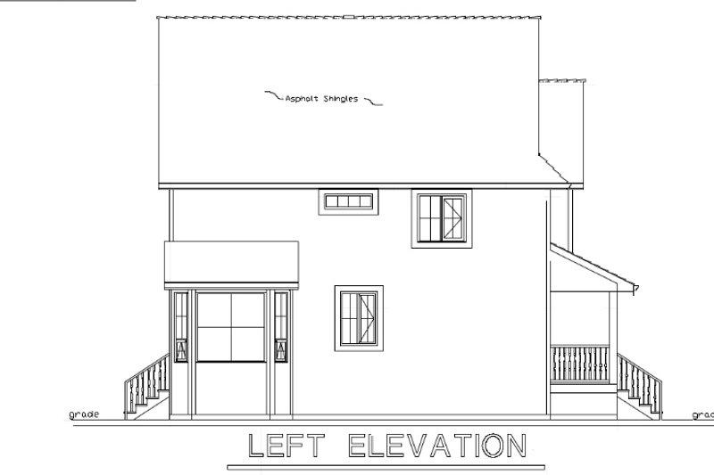 House Plan Design - Exterior - Other Elevation for Cottage House Plan #18-289 - 3 bed, 3 bath