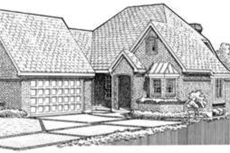 Architectural House Design - European Exterior - Front Elevation Plan #410-341
