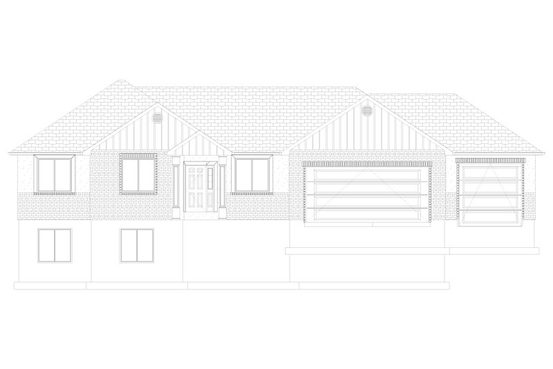 House Blueprint - Exterior - Front Elevation 4 for Farmhouse House Plan #1060-104 - 3 bed, 2 bath