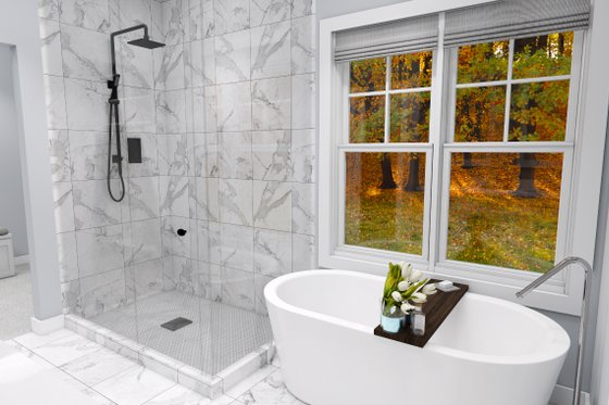 Interior - Master Bathroom for Craftsman House Plan #51-1362 - 4 bed, 3.5 bath