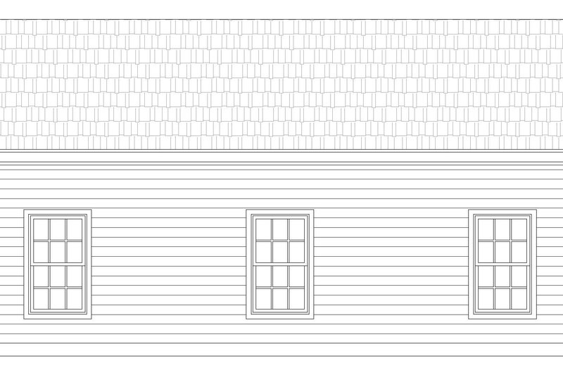 Home Plan - Exterior - Rear Elevation for Country House Plan #932-121, 0 bath
