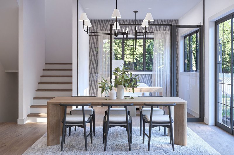 House Blueprint - Interior - Dining Room 1 for Farmhouse House Plan #455-772 - 3 bed, 2.5 bath