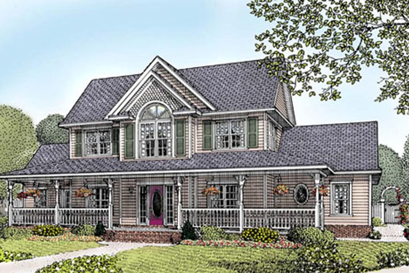 Country Style House Plan - 4 Beds 2.5 Baths 2433 Sq/Ft Plan #11-121