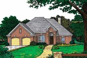 European Style House Plan - 3 Beds 2 Baths 1631 Sq/Ft Plan #310-769 