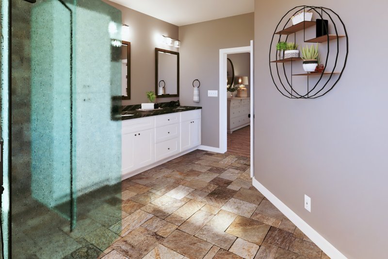 Architectural House Design - Interior - Master Bathroom 1 for Farmhouse House Plan #44-293 - 3 bed, 2.5 bath
