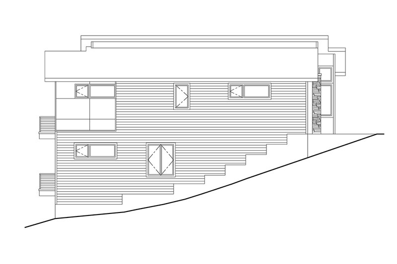 Dream House Plan - Exterior - Other Elevation for Modern House Plan #124-1467 - 4 bed, 3 bath
