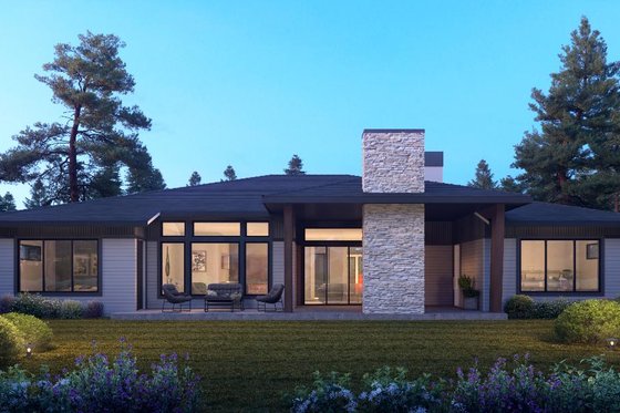 Exterior - Other Elevation 1 for Contemporary House Plan #1066-115 - 5 bed, 3.5 bath