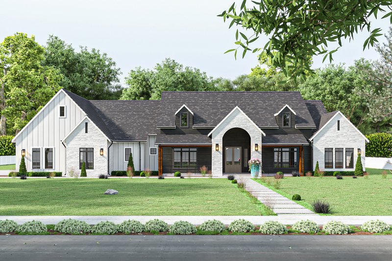 Dream House Plan - Farmhouse Exterior - Front Elevation Plan #1112-3