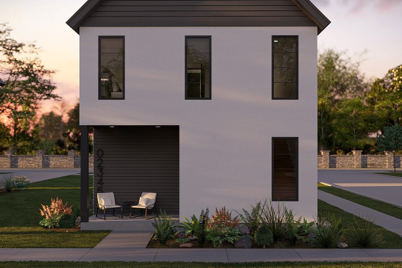 House Design - Exterior - Covered Porch for Modern House Plan #455-676 - 1 bed, 1 bath