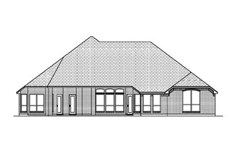 Home Plan - Exterior - Rear Elevation for Traditional House Plan #84-487 - 3 bed, 2.5 bath