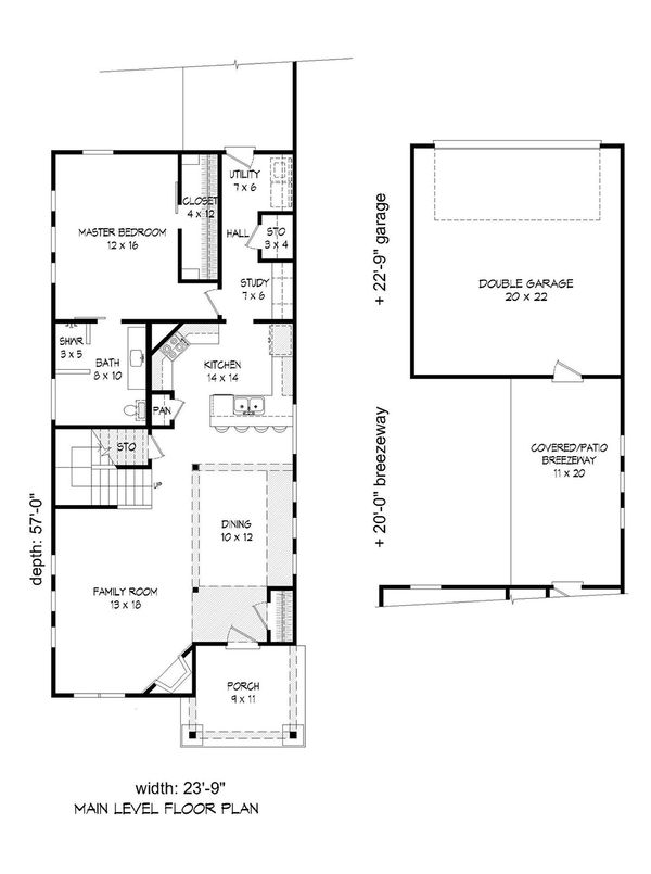 House Design - Cabin Floor Plan - Main Floor Plan #932-19
