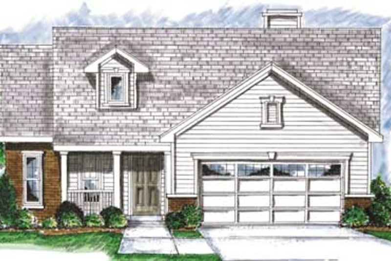 Dream House Plan - Traditional Exterior - Front Elevation Plan #20-1374