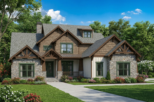 Craftsman Exterior - Front Elevation Plan #17-2516
