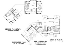 Floor Plan - Other Floor for Farmhouse House Plan #1100-24 - 4 bed, 2.5 bath