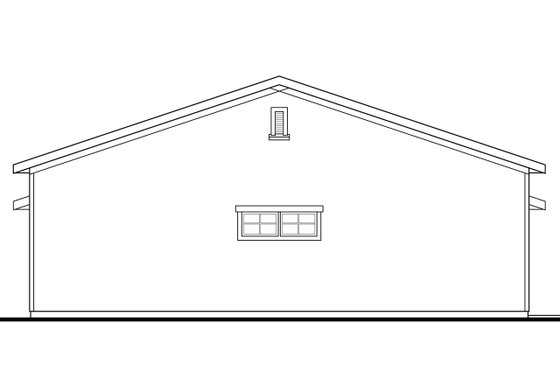 Exterior - Other Elevation for Traditional House Plan #124-960, 1 bath