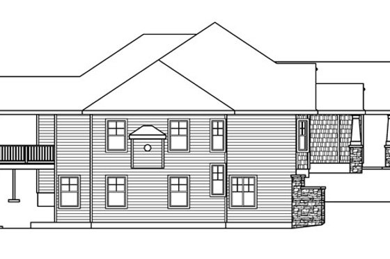 Exterior - Other Elevation for Traditional House Plan #124-620 - 3 bed, 3 bath