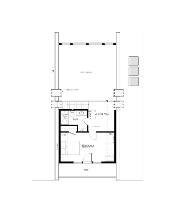 Cabin Floor Plan - Upper Floor Plan #1114-7