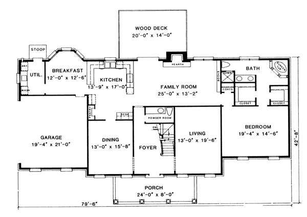 Classical Floor Plan - Main Floor Plan #10-263
