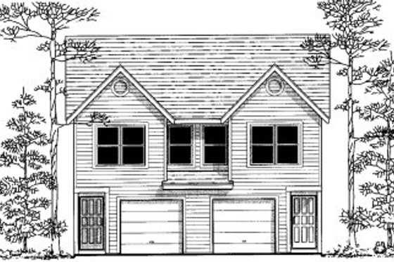 Exterior - Front Elevation for Traditional House Plan #303-382 - 3 bed, 2.5 bath