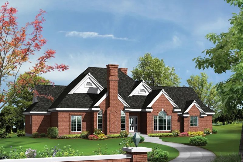 House Blueprint - Ranch Exterior - Front Elevation Plan #57-706