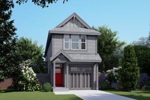 Prairie Exterior - Front Elevation Plan #53-760