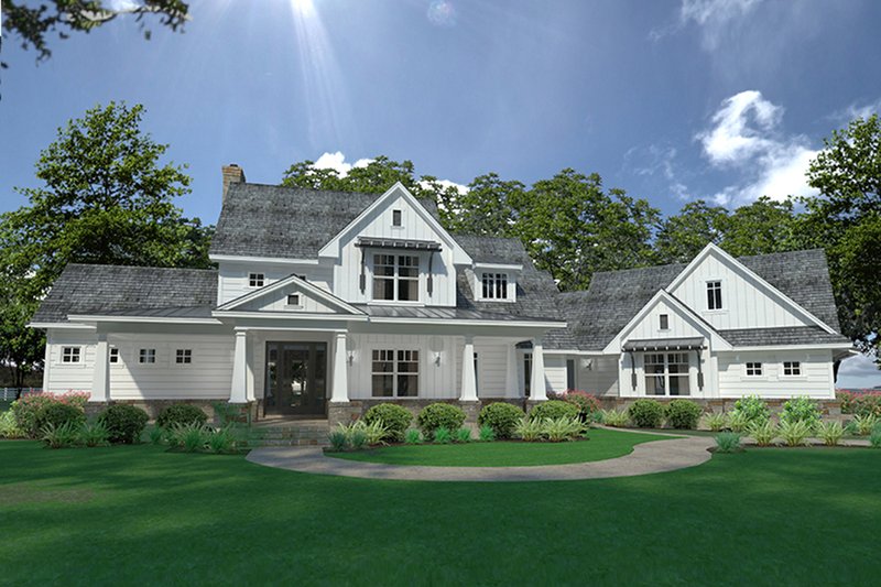 Architectural House Design - Farmhouse Exterior - Front Elevation Plan #120-251