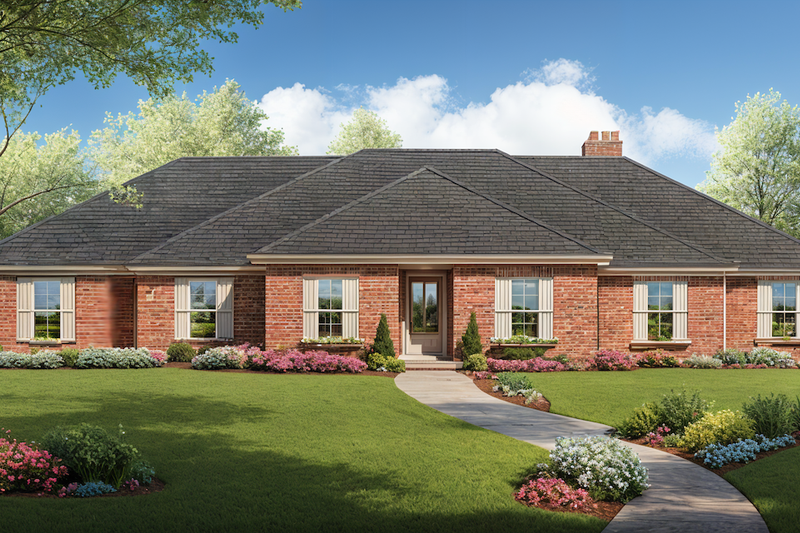 Home Plan - Ranch Exterior - Front Elevation Plan #30-171
