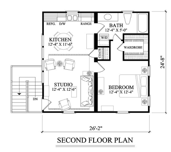 Craftsman Floor Plan - Upper Floor Plan #137-394