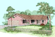 Ranch Style House Plan - 3 Beds 2 Baths 1444 Sq/Ft Plan #60-255 