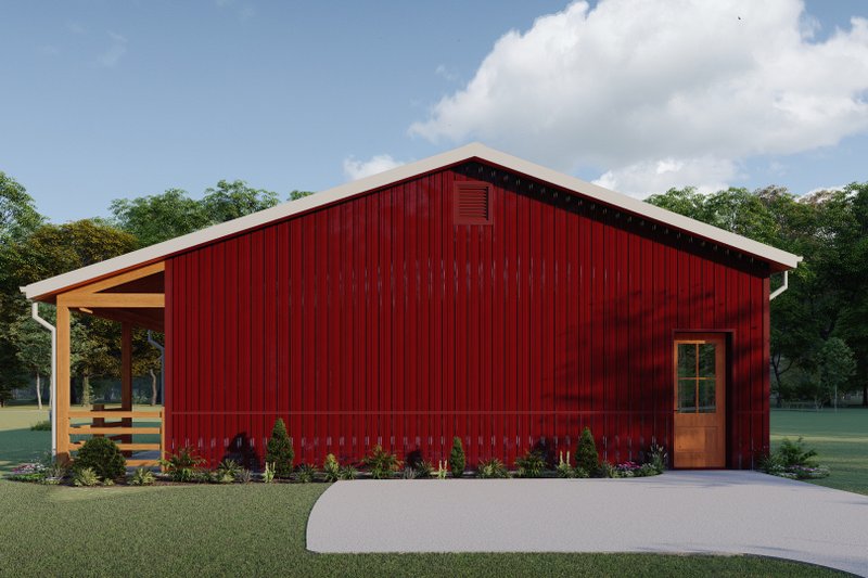 Home Plan - Exterior - Other Elevation 1 for Barndominium House Plan #1092-22 - 2 bed, 1 bath