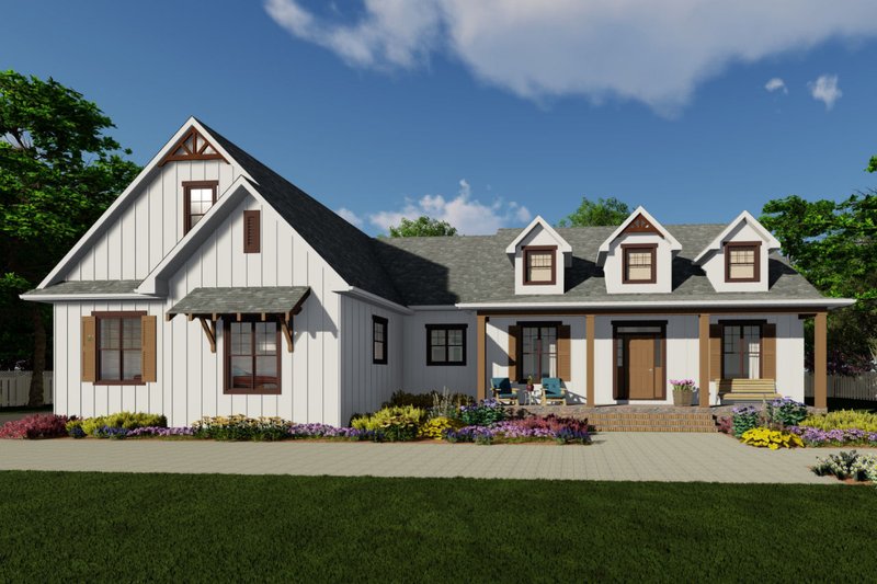 Farmhouse Style House Plan - 3 Beds 2.5 Baths 2148 Sq/Ft Plan #126-240 ...