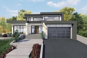 Modern Exterior - Front Elevation Plan #1101-12