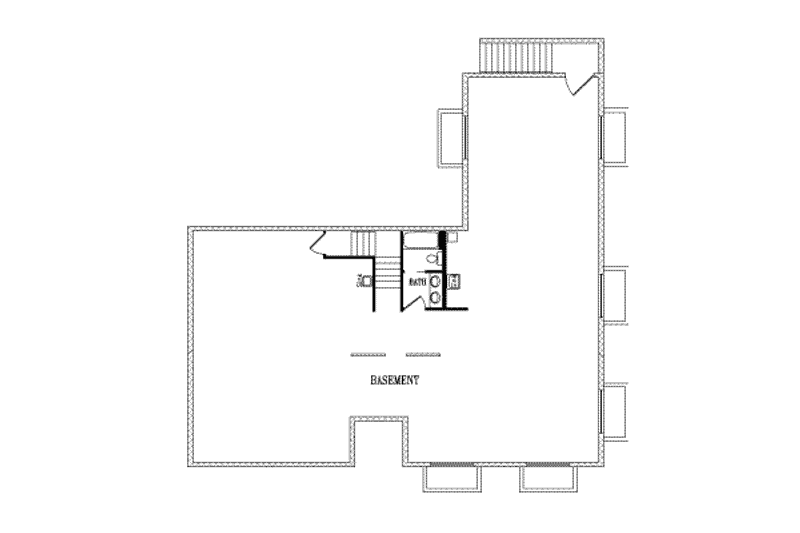 Dream House Plan - Floor Plan - Lower Floor for Farmhouse House Plan #1-523 - 3 bed, 3 bath