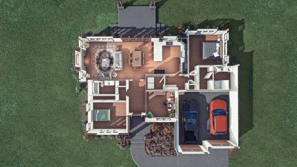 Dream House Plan - Craftsman Floor Plan - Main Floor Plan #1088-10