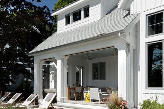 Exterior - Rear Elevation 4 for Farmhouse House Plan #928-310 - 4 bed, 5 bath