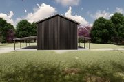 Barndominium Style House Plan - 4 Beds 3 Baths 2400 Sq/Ft Plan #1107-48 Exterior 