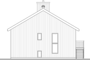 Exterior - Rear Elevation for Contemporary House Plan #23-2040 - 3 bed, 2 bath