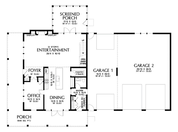 Barndominium Floor Plan - Main Floor Plan #48-1130