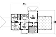 European Style House Plan - 4 Beds 2 Baths 3873 Sq/Ft Plan #25-4757 