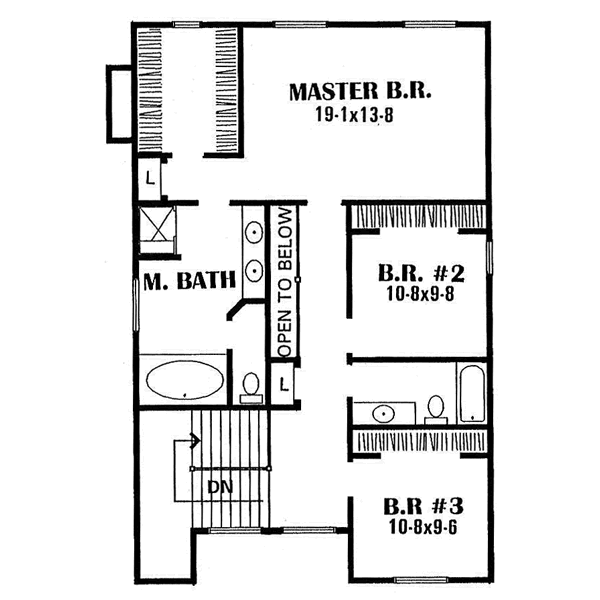 Prairie Floor Plan - Upper Floor Plan #50-213