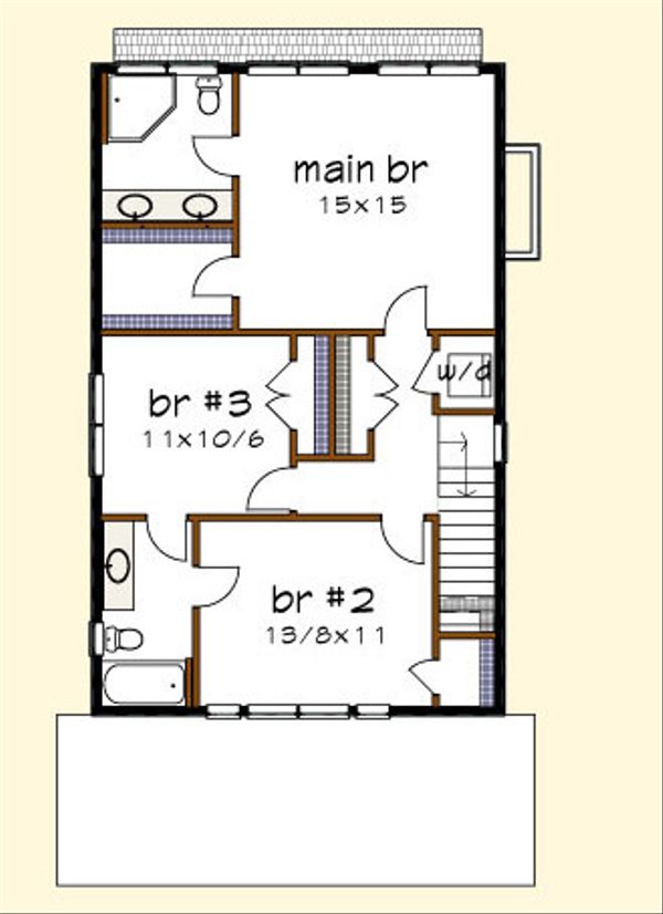 Dream House Plan - Craftsman Floor Plan - Upper Floor Plan #79-273