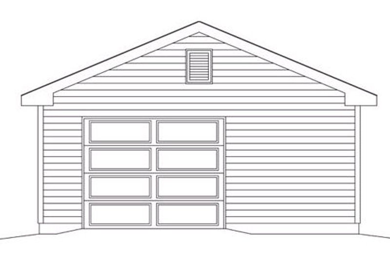 Dream House Plan - Exterior - Rear Elevation for Traditional House Plan #22-558, 0 bath