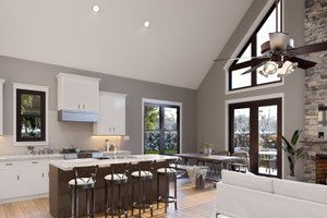 Interior - Kitchen 2 for Country House Plan #932-54 - 2 bed, 2 bath