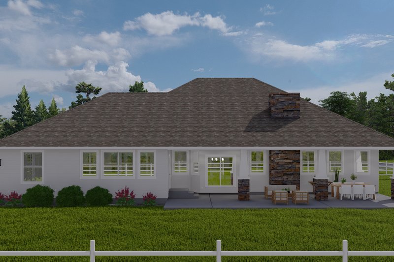 House Plan Design - Exterior - Rear Elevation 1 for Traditional House Plan #1060-141 - 3 bed, 2.5 bath