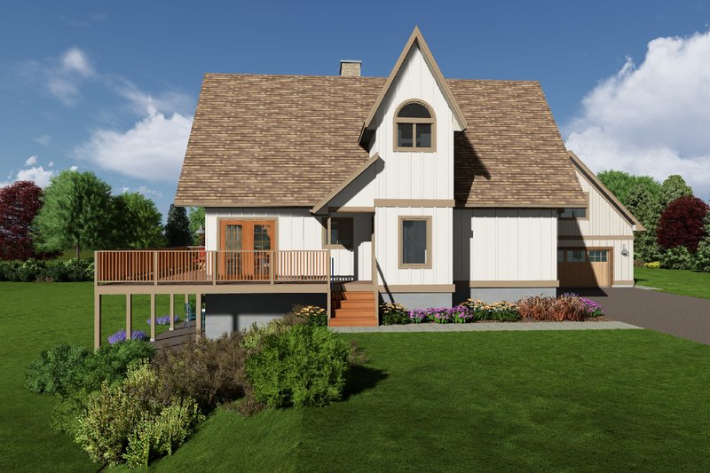 House Blueprint - Exterior - Other Elevation 5 for Modern House Plan #126-103 - 3 bed, 2.5 bath