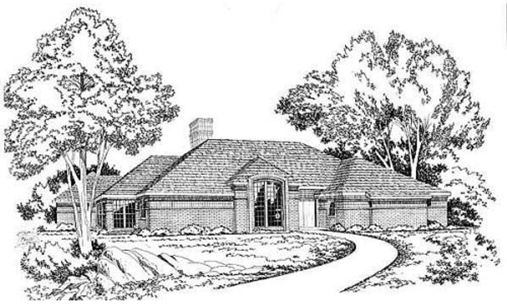 Exterior - Front Elevation 2 House Plan #312-767 - 3 bed, 2.5 bath