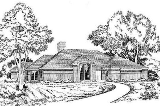 Exterior - Front Elevation House Plan #312-767 - 3 bed, 2.5 bath