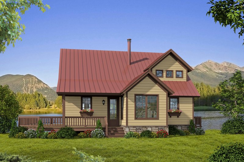 House Plan Design - Cabin Exterior - Front Elevation Plan #932-344