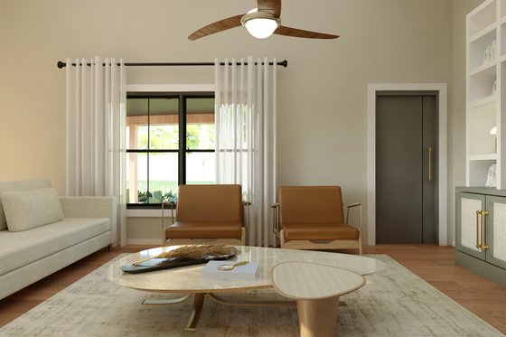 Interior - Family Room 2 for Barndominium House Plan #1064-299 - 2 bed, 1 bath