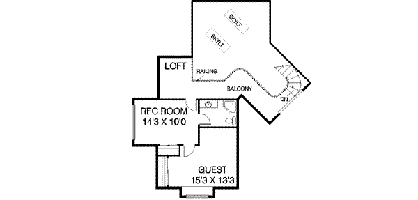 Dream House Plan - European Floor Plan - Upper Floor Plan #60-249